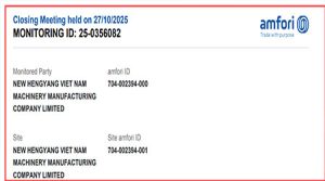 祝贺越南NEW HENGYANG VIET NAM MACHINERY MANUFAC... 祝贺越南NEW HENGYANG VIET NAM MACHINERY MANUFAC...