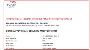 祝贺泰国LIGHTUP公司2026年一次性顺利通过SCAN验厂...