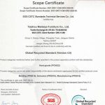 Chúc mừng Công ty TNHH Nội thất Meilaiya thành phố Thái Châu đã vượt qua thành công chứng nhận SGS-GRS một lần trong năm 2026.